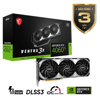 VGA MSI RTX 4060 Ti VENTUS 3X 16GB OC