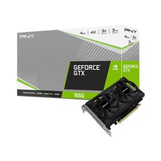 VGA PNY GTX 1650 4GB DUAL FAN (4GB GDDR6, 128-bit, HDMI + DP)