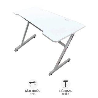 Bàn chữ Z Gaming Trắng (L: 1,2m - W: 0,6m - H: 0,75m)