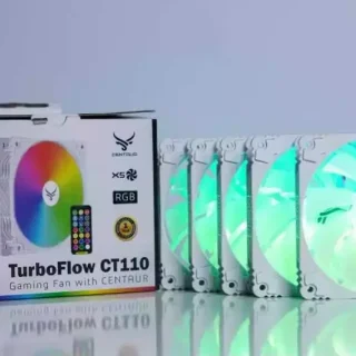 Bộ Kit 5 Fan Centaur CT110 RGB Trắng (Sử dụng Hub và Remote)