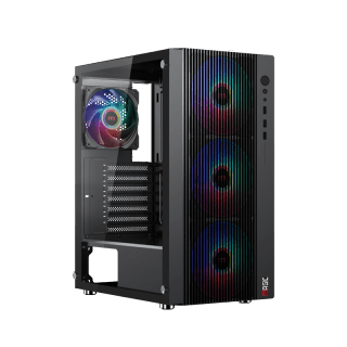 Case Magic Luxury Full Tower 4F Black (Kèm 4 Fan Led Rgb)
