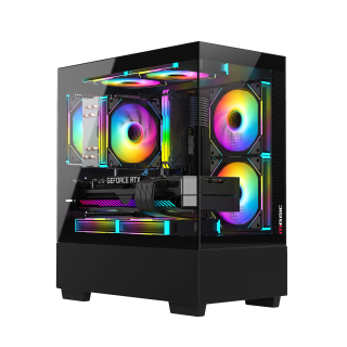 Case Magic MIX - Black/Đen (M-ATX) (Kèm 3 Fan Led)