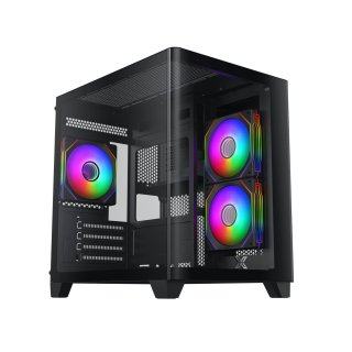Case Xigmatek Pano M Nano 3GF Đen/Black (Kèm 3 Fan Led)