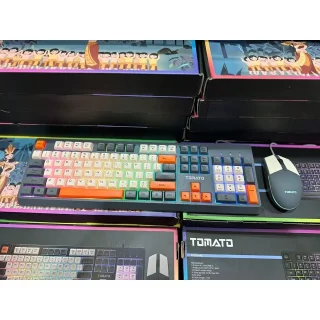 Combo Bàn Phím Giả Cơ + Chuột Gaming Tomato S100 RGB MIX