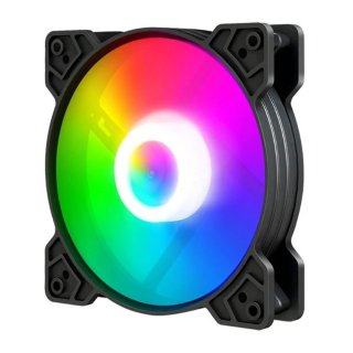 Fan Case Coolmoon K8 RGB Black/Đen (Nguồn Trực Tiếp)