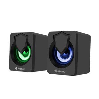 Loa vi tính Kisonli L-1030/1040 2.0 (Đen/Hồng/Trắng)