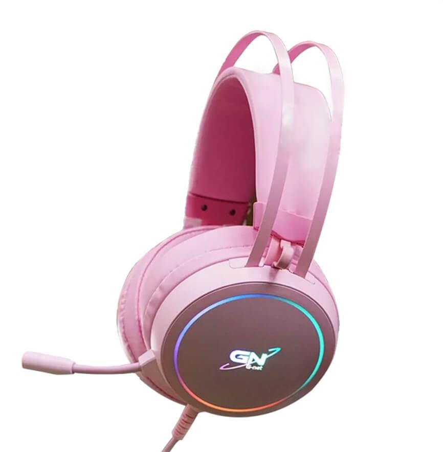 Tai Nghe Gaming G-NET G09 7.1 RGB Pink/Hồng