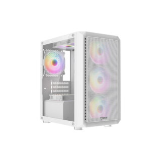 Vỏ Case Jetek CSGO2 – X5 Trắng/White (Kèm 3 Fan Led RGB)
