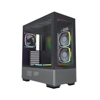Vỏ Case Montech SKY TWO Black/Đen (Kèm 4 Fan)