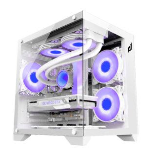 Case EDRA ECS1503 - White/Trắng (Kèm 3Fan Led RGB)