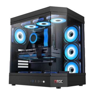 Case Magic Vila Ultra Pro Black/Đen (ATX -No Fan)