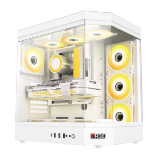 Case Magic Vila Ultra Pro White/Trắng (ATX -No Fan)