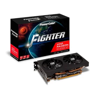 VGA PowerColor Fighter RX 6500 XT 4GB OC GDDR6 (AXRX 6500XT 4GBD6-DH/OC)