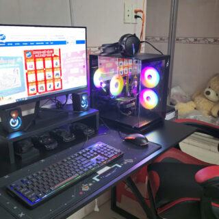 Góc PC Gaming NVT 73 – T1/2025 (H610/ i5 12400F/ 16GB/ NVMe 512GB/ RX 6600 8GB/ 650W/ LCD 24inch 100Hz)