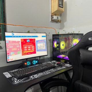 Góc PC Gaming NVT 75 – T1/2025 (H610/ i5 12400F/ 16GB/ NVMe 512GB/ RX 6600 8GB/ 650W/ LCD 24inch 100Hz)