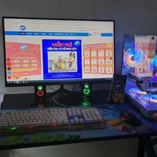 Góc PC Gaming NVT 77 – T1/2025 (B760/ i5 12400F/ 16GB/ NVMe 500GB/ RTX 4060 8GB/ 750W/ LCD 27inch 180Hz)