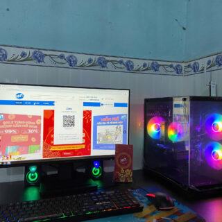 Góc PC Gaming NVT 79 – T1/2025 (H610/ i3 12100F/ 16GB/ NVMe 256GB/ RX 6500 XT 4GB/ 550W/ LCD 25inch 100Hz)
