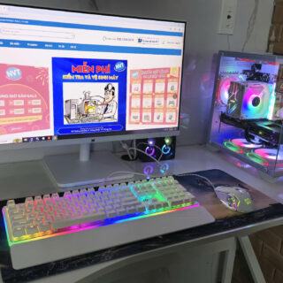 Góc PC Gaming NVT 71 – T1/2025 (H610/ i5 12400F/ 16GB/ NVMe 512GB/ RX 6600 8GB/ 650W/ LCD 27inch 100Hz)