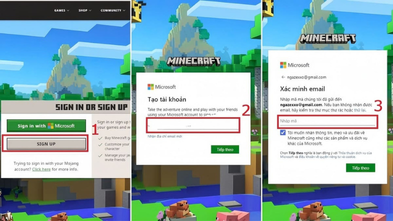 Cách Tải Minecraft PC - Tạo tài khoản Mojang hoặc Microsoft