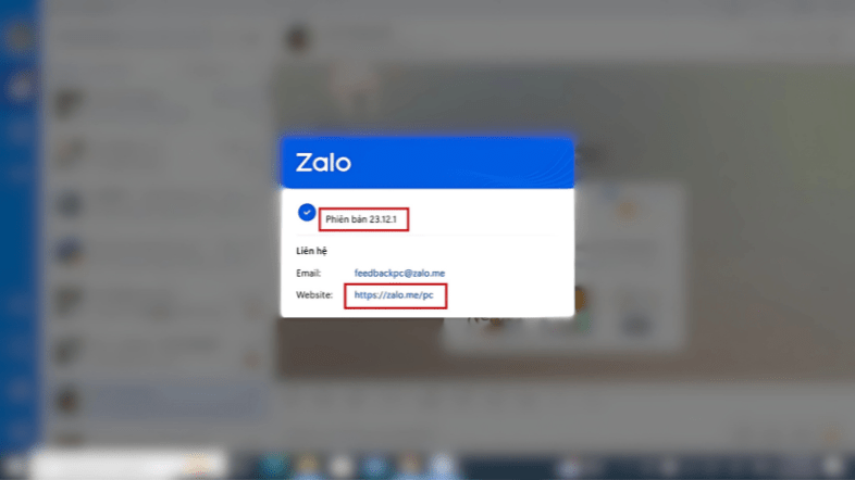 Xác định phiên bản Zalo bạn đang dùng