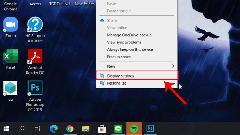 Cách chỉnh độ sáng màn hình PC - Tùy chỉnh thông qua Settings trên hệ điều hành Windows.