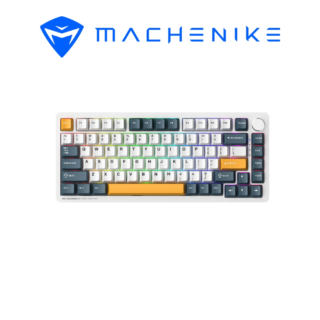 Bàn phím cơ Machenike K600-B82W Tri-mode RGB GR Silver Switch (White/Trắng)