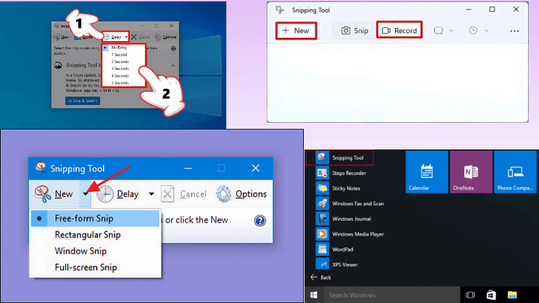 Cách chụp màn hình PC - Snipping Tool
