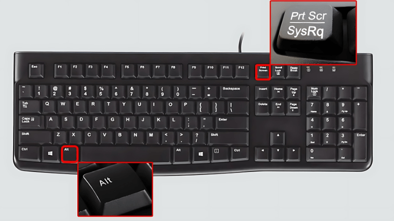 Cách chụp màn hình pc - tổ hợp phím Alt + Print Screen