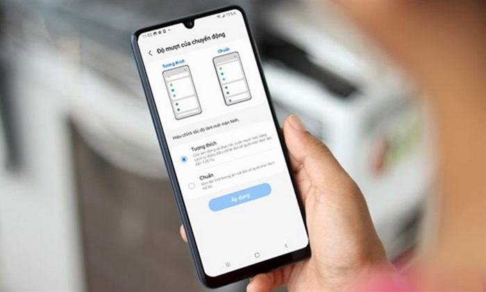 Cách chỉnh tần số quét màn hình ở điện thoại chỉ thực hiện ở một số mẫu cao cấp