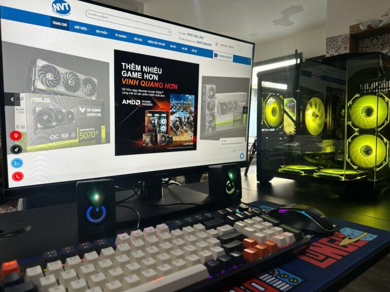 Góc PC Gaming NVT 93 – T3/2025 (B760/ i5 13400F/ 32GB/ NVMe 512GB/ RTX 4060 8GB/ 650W/ LCD 27inch 100Hz)