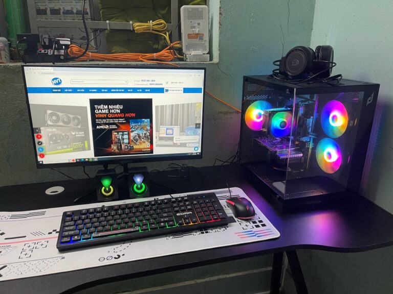 Góc PC Gaming NVT 94 – T3/2025 (H410/ i5 10400F/ 16GB/ NVMe 256GB/ GTX 1060 3GB/ 550W/ LCD 24inch 100Hz)