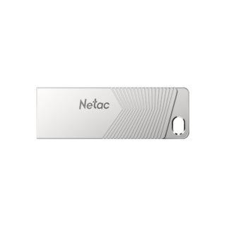 USB Netac UM1 64GB Pearl Nickel (USB 3.2, Flash Drive, 150MB/s)
