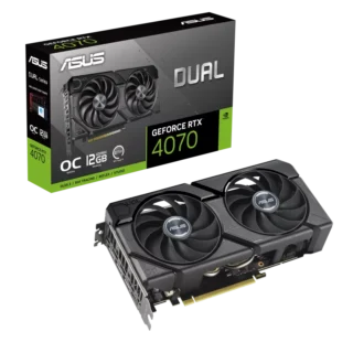 VGA Asus Dual GeForce RTX 4070 EVO OC Edition 12GB GDDR6X Black/Đen