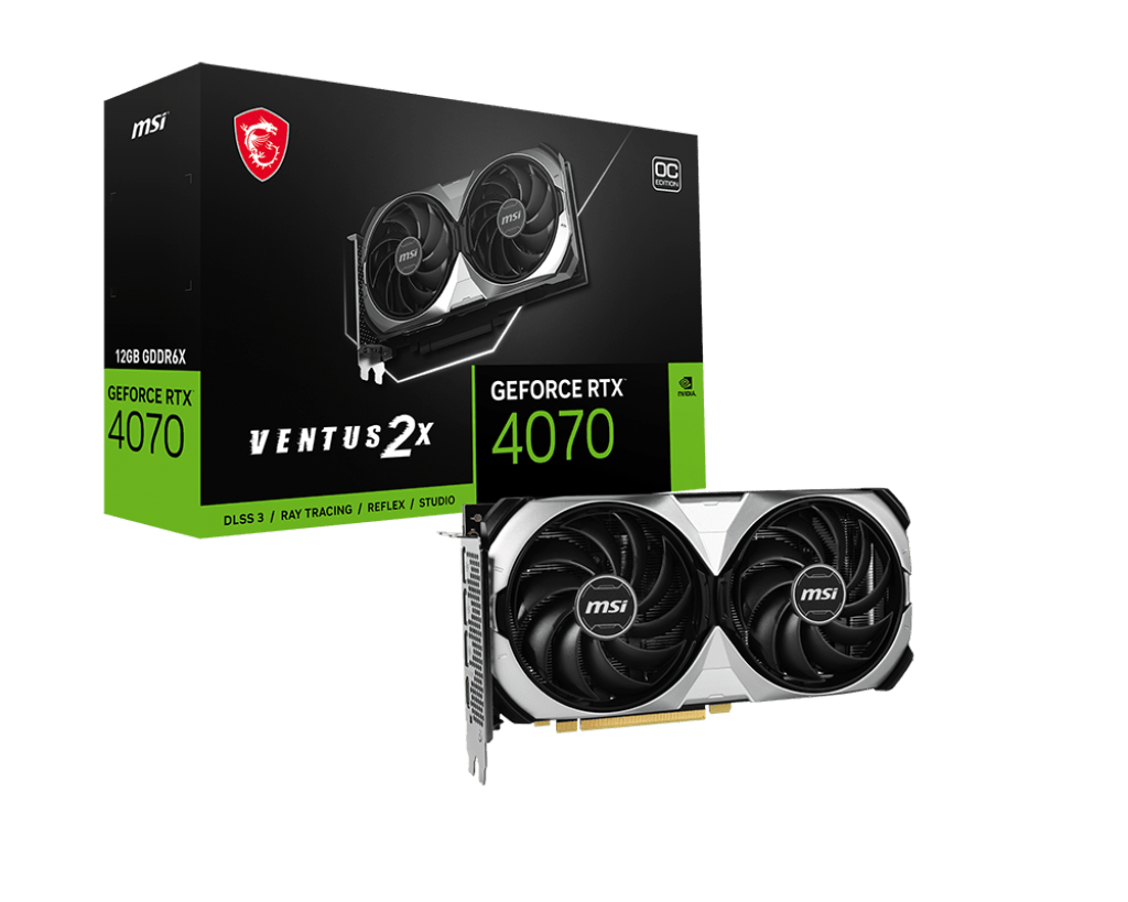 VGA MSI GeForce RTX 4070 VENTUS 2X 12GB OC GDDR6X