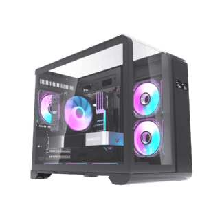 Case DarkFlash L280M (M-ATX, AIO 240mm) - Black/Đen