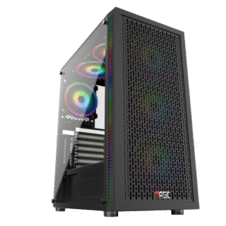 Case Magic Luxury i Full Tower (E-ATX, Sẵn 4Fan, AIO 240mm) – Black/Đen