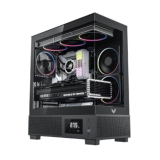 Case VSP X3 Pro Gamer Edition Monitor (ATX, AIO 360mm, Temperature Display) - Black/Đen