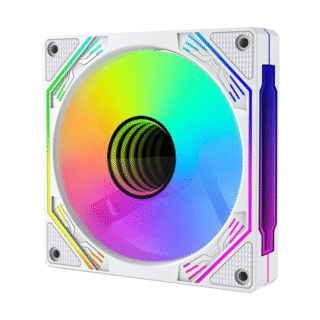 Fan LED Coolmoon F3 RGB - Trắng (Sử dụng hub và remote)