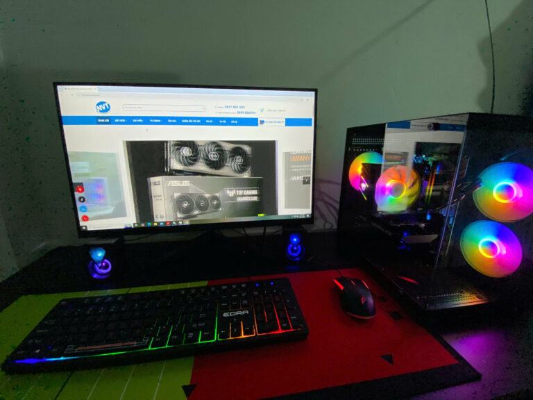 Góc PC Gaming NVT 97 – T4/2025 (H610/ i5 12400F/ 16GB/ NVMe 500GB/ RTX 3050 6GB/ 650W/ LCD 27inch 100Hz)