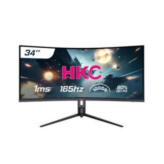 Màn hình PC Cong HKC MG34H18Q (34inch/ WQHD/ VA/ 165Hz/ 1ms/ Loa) - Đen/Black