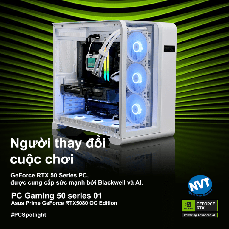 PC Gaming 50 Series 01 – T4/2025 (Z790/ I7 14700K/ 32GB/ NVMe 1TB/ RTX 5080 16GB/ 1050W)