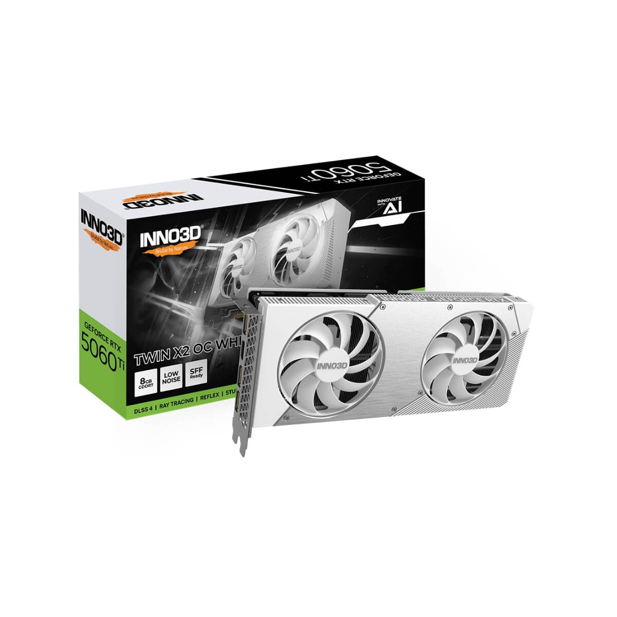 VGA INNO3D GeForce RTX 5060 Ti 8GB Twin X2 OC – White/Trắng