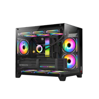 Case Magic Aqua-M Ultra Pro (Full M-ATX/AIO 360 Top) - Black/Đen