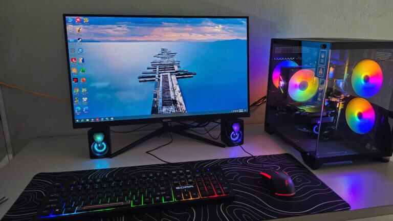 Góc PC Gaming NVT 98 – T5/2025 (H610/ i5 12400F/ 16GB/ NVMe 500GB/ RX 6600 8GB/ 650W/ LCD 27inch 100Hz)