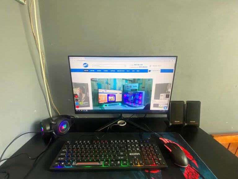 Góc PC Gaming NVT 99 – T5/2025 (H610/ i3 12100F/ 16GB/ NVMe 500GB/ RTX 3050 6GB/ 550W/ LCD 27inch 100Hz)
