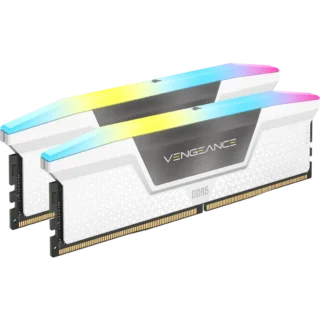 Kit RAM Corsair Vengeance RGB 32GB (2x16GB)/6000MHz/D5 – White/Trắng