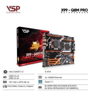 Mainboard VSP X99-Q8M PRO (Dual CPU)