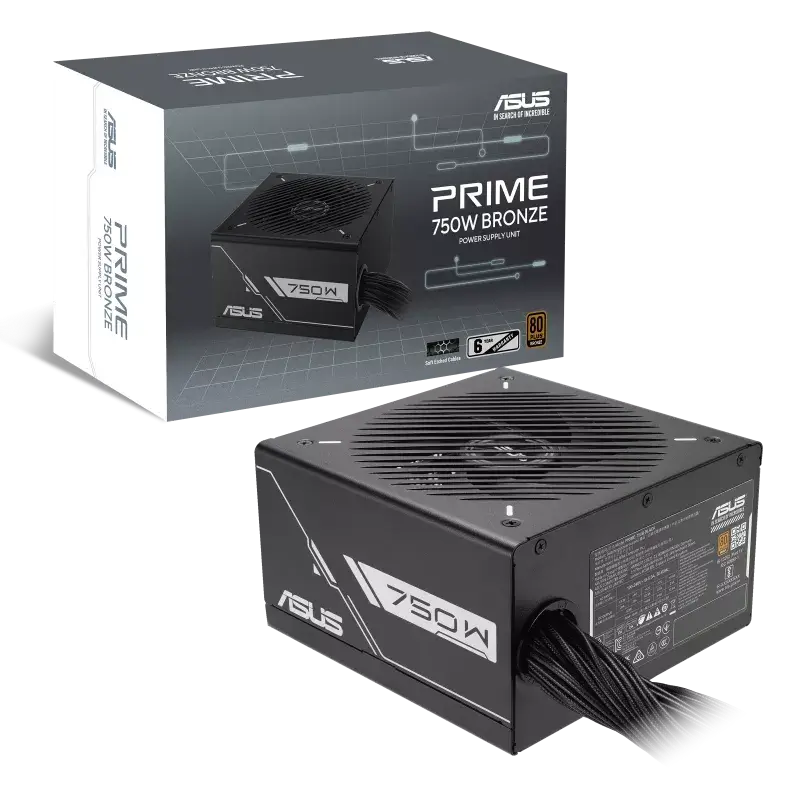 Nguồn Asus Prime-750B-Black (750W/ 80Plus Bronze/ Non-modular)