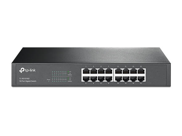 Switch TP-Link TL-SG1016D (16Port 10/100/1000Mbps - Vỏ Kim Loại)