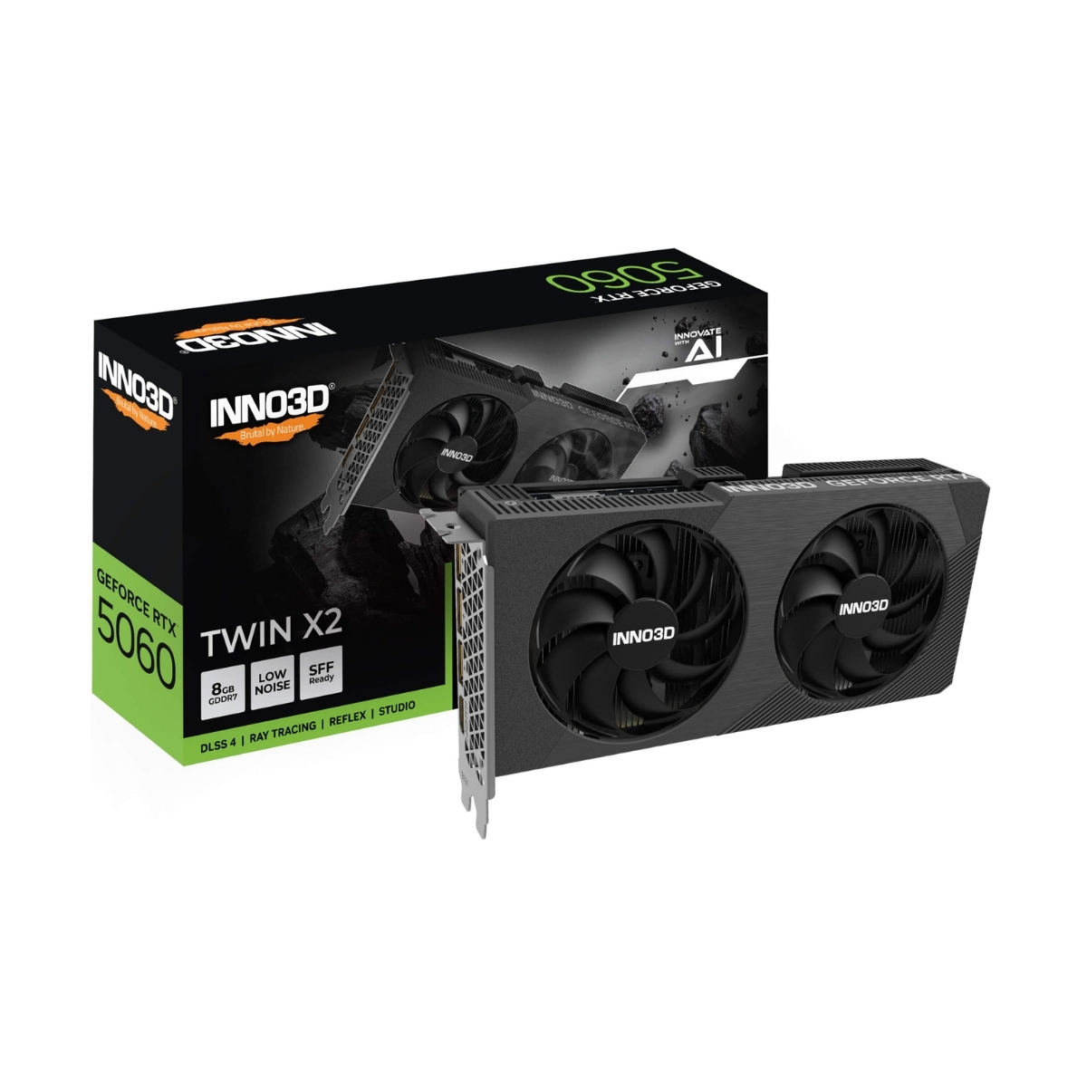 VGA INNO3D GeForce RTX 5060 Twin X2 8GB GDDR7 ( 2 Fan )